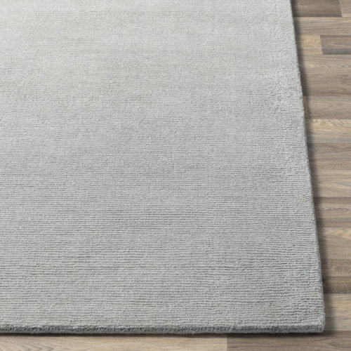 AllModern Crowe Handmade Hand Loomed Wool Gray Rug & Reviews Wayfair